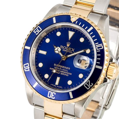 rolex submariner 16613 history|rolex 16613 blue for sale.